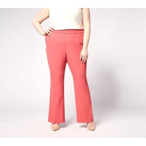 Ryan Simkhai Eyeshop Women's Pants Sz M Wide Leg Pull-On Pant Red A637336